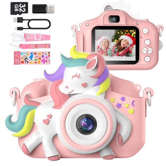 Gofunly Other - Gofunly Kids Digital Camera Colorful Unicorn Girly Camera Fun Artsy Ages 3-8